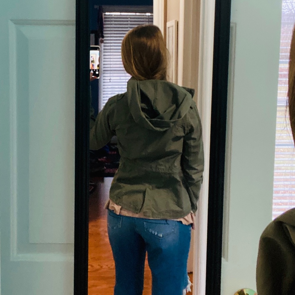 Army green jean jacket - Picture 5 of 8